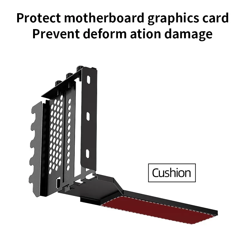 Teucer عمودي GPU تصاعد قوس PC حامل بطاقة الرسومات PCI-E 3.0/4.0 x16 المضادة للتدخل مرنة 90 °   تمديد كابل