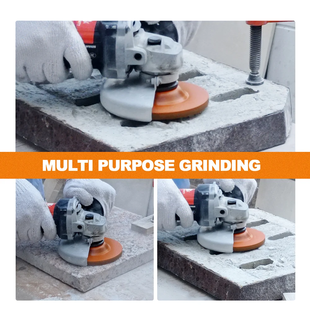 Imagem -03 - Brschnitt-diamond Grinding Wheels Polimento de Concreto Alvenaria Granito Mármore Turbo Hole Saw Roda Sinterizada 100 mm Diâmetro