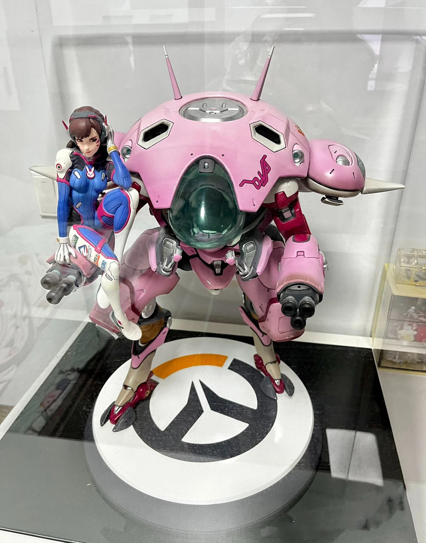 Original Overwatch Mecha hero Action Figures DVA Statue Anime Figure PVC Collectible Model Toys Ornaments Desktop Gifts In Stock