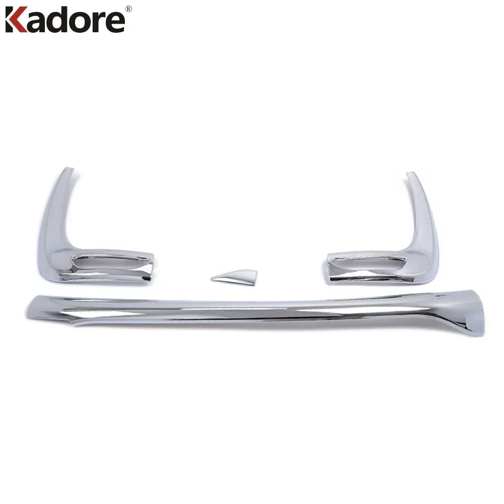 Rear Bottom Bumper Cover Trim For Toyota Sienta 2016 2017 2nd Ge XP170 Chrome Car Tail Fog Light Lamp Foglight Trims Accessories