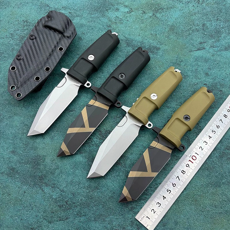 EX fulcrum survival knife Outdoor Tactical Knife Wilderness Mountaineering Solid Blade Knife High Hardness Steel