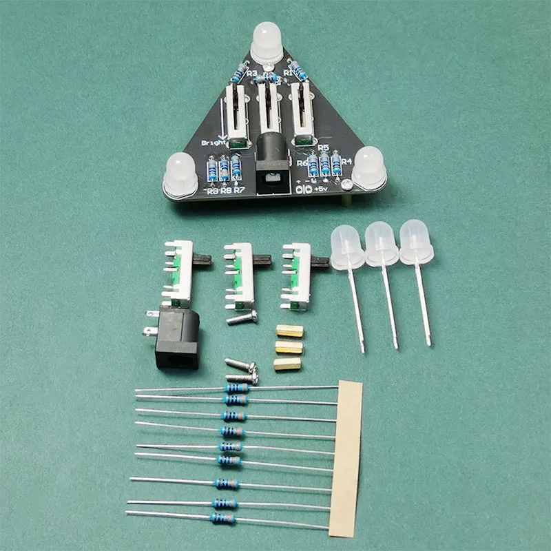 Electronic DIY Dimmable RGB Light Making Kit Soldering Practice Electronic Experiment Kit DIY Hobbyist