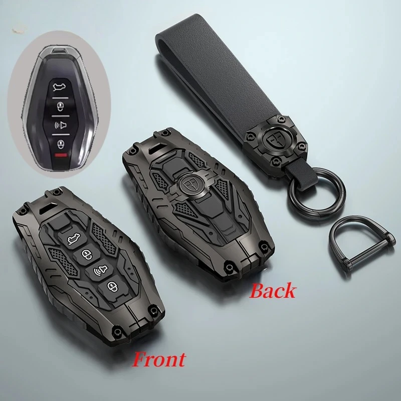 

Чехол для ключей из цинкового сплава + силикагель, брелок для Chery Jetour X70 X90 X95 Plus X70plus X90plus 2020 2021 2022, аксессуары для ключей