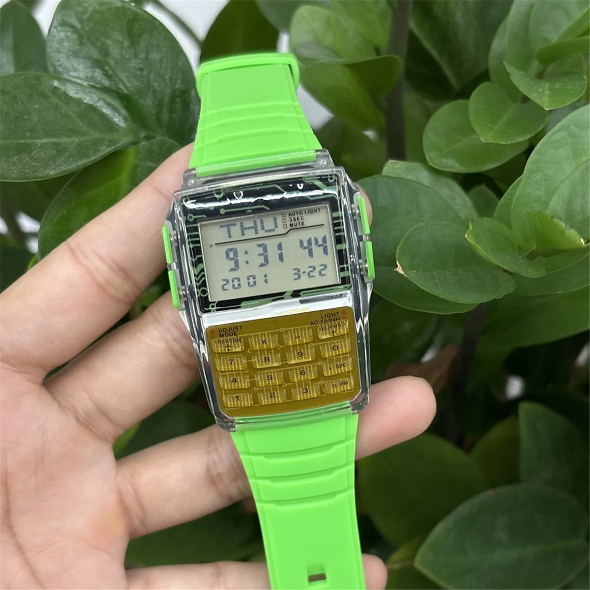 

BOFO Multi-Function Calculator Electronic Watch That Can Record Phone Numbers Waterproof Comfortable Wear-Resistant Luminous