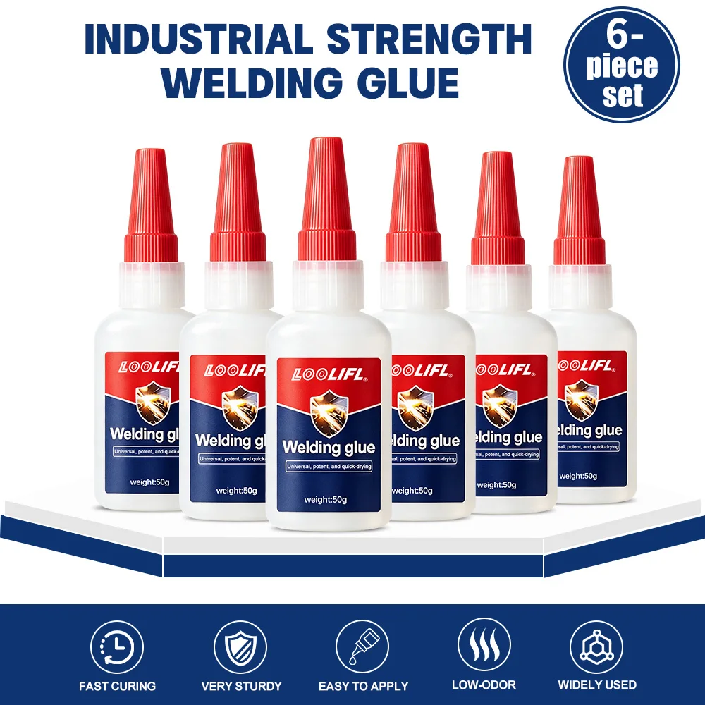 Loolifl50Ml-20Ml Oil-Based Glue-502 Quick-Drying Glue: Three-Second Instant-Dry Glue, Office-Specific Glue Designed for Strong Bonding, with Longer-Lasting Adhesion and Faster Curing Deep Penetration Without Whitening,