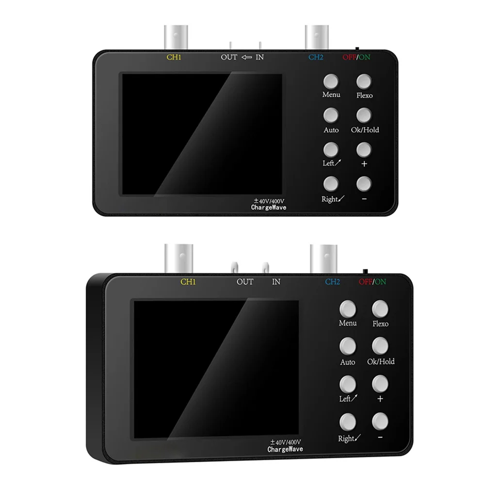 Imagem -05 - Mini Osciloscópio Digital 10mhz Taxa de Amostragem 50m Bandwidth Dual Channel Handheld Signal Generator para Reparação Eletrônica Diy