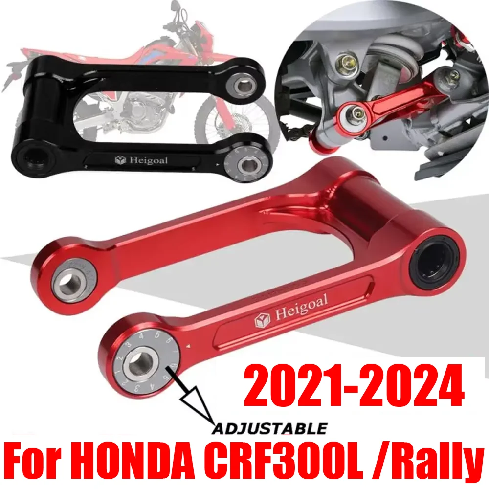 

For Honda CRF300L CRF300 Rally CRF 300 L CRF 300L 2021 - 2024 Motorcycle Rear Shock Suspension Rising Lowering Link Kit Linkage