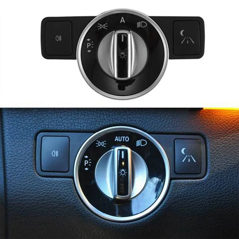 Car Knob Button Headlight Switch Light Switch For Benz W204 S204 W212 A207 C207 X204 R172 C SLK GLK E Class A2129057100