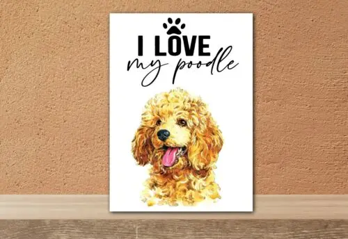 Metal Aluminium Wall Sign For Dog Lover 