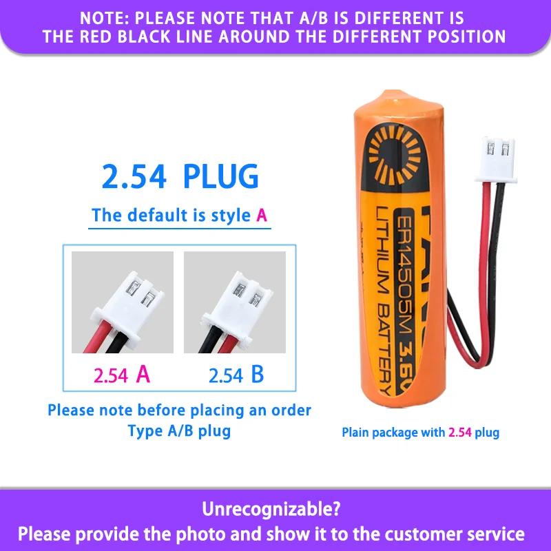 FANSO-medidor de flujo de agua eléctrico inteligente, dispositivo ER14505M, con enchufe XH2.54, batería de litio desechable, 3,6 V, PLC Original