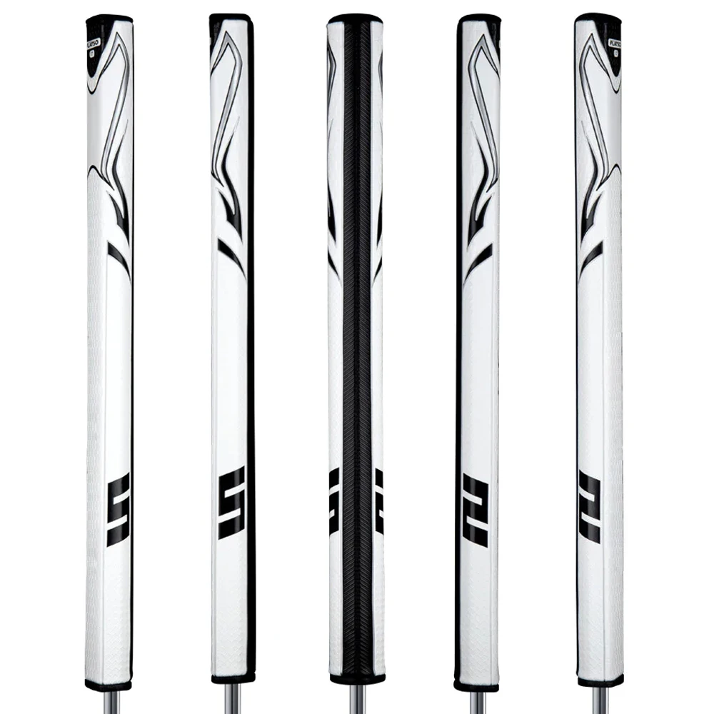 ZENERGY-Poignée de putter Flatso XL Plus 2.0, Golf Grip, Blanc, Noir, Longueur 13.75 ", Neuf, Ensemble de 1 à 10 pièces