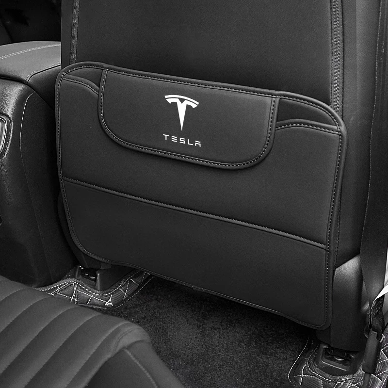 

1PC Car Seat Back Anti-dust Pad Dirty Resistant Protector Cover For Tesla Model 3 Model S X Model Y Roadster Space X Accessories