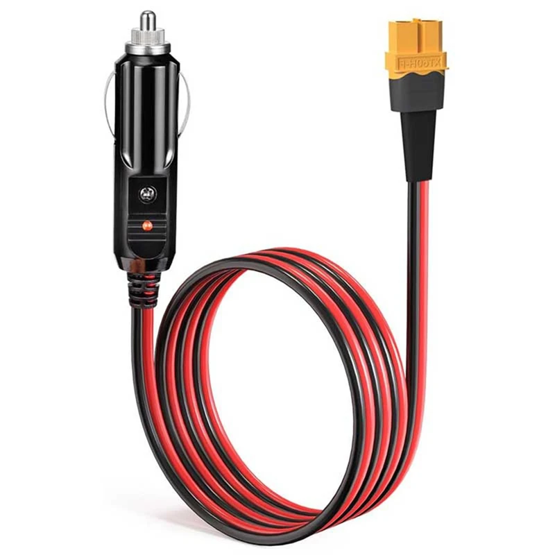 B-M Car Cigarette Lighter To XT60 12V 24V Charging Cable For ALLPOWERS S2000 Bluetti EB55,Anker 757/767 Ecoflow Delta Series