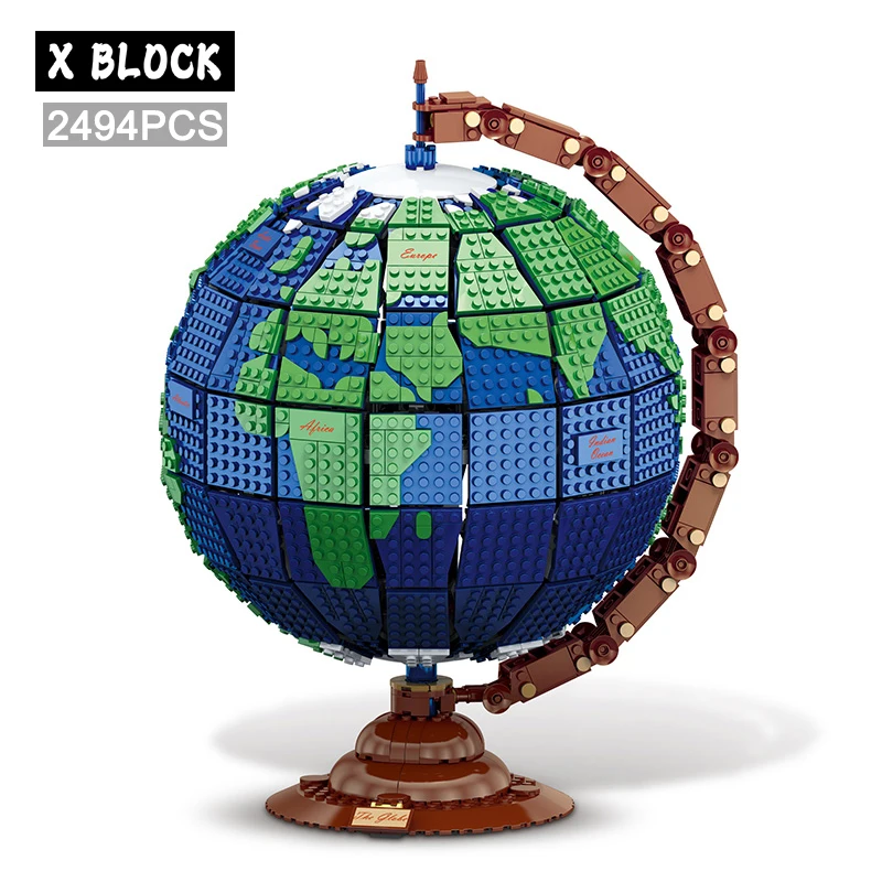 

2494pcs Original Earth Model Building Blocks MOC Creative Assembly Sets Kids Toys For Boys DIY Christmas Bricks Gifts 031001