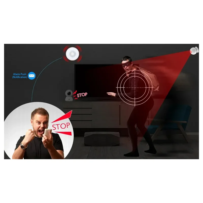 

AB41-Tuya Smart Zigbee Siren Беспроводная звуковая и видимая сигнализация 100 дБ с защитой от несанкционированного доступа, питание переменного тока, регулировка громкости работы