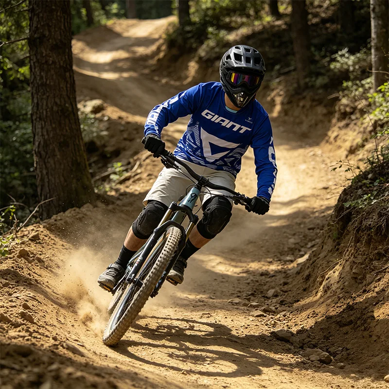 

giant jersey bmx mountain bike cycling downhill jersey DH cross-country motorcycle long-sleeved breathable jersey
