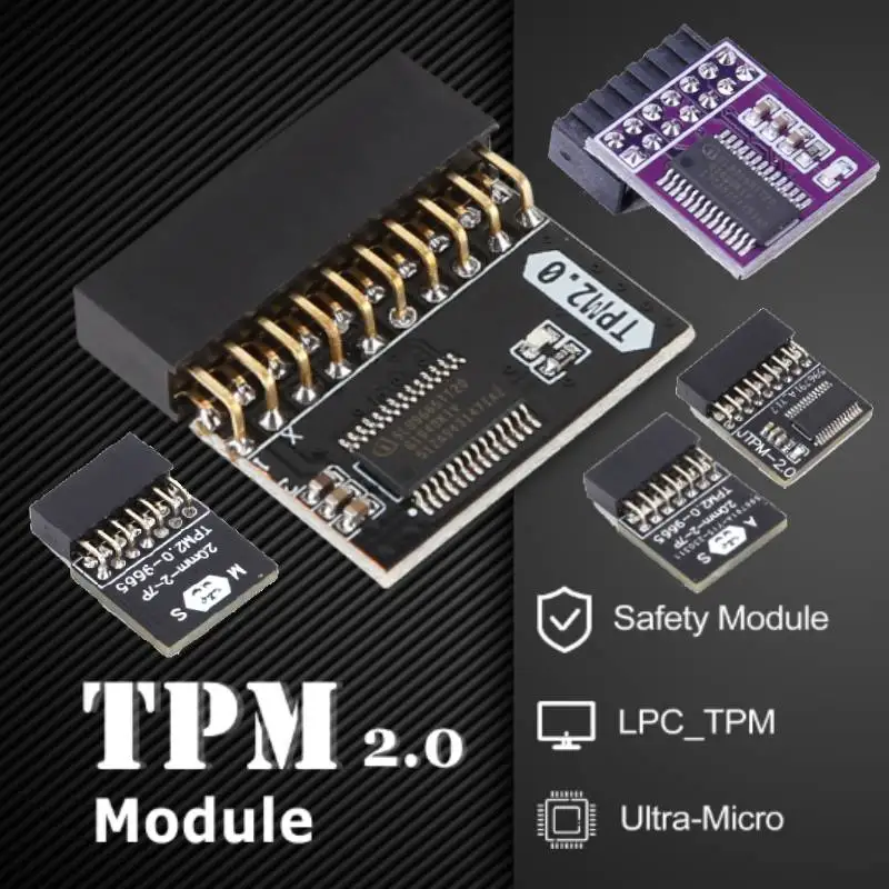 

TPM 2.0-9665 Security Module 14 18 20 Pin For ASUS MSI ASRock WIN11 Encryption Security Module Remote Card TPM 2.0 Module Board
