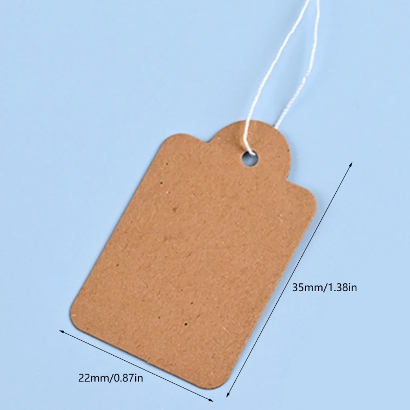 ชิ้นเขียนได้ป้ายแขวน Tagged 22x35 มิลลิเมตรราคาแท็กด้วย String ที่แนบมาสำหรับราคาของขวัญเครื่องประดับเสื้อผ้า