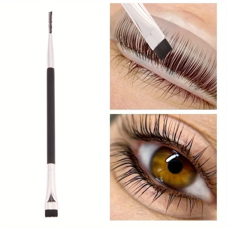 Portable Double-Headed Eyelash Perm Lifting Brush Lamination Separating Lash Lift Tool for Eyelash Extensions Detail Brush