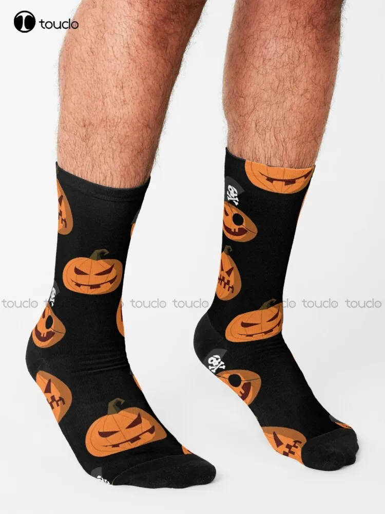 Halloween Pumpkin - Trick Or Treat Socks Ankle Socks Men Personalized Custom 360° Digital Print Gift Harajuku Colorful Retro