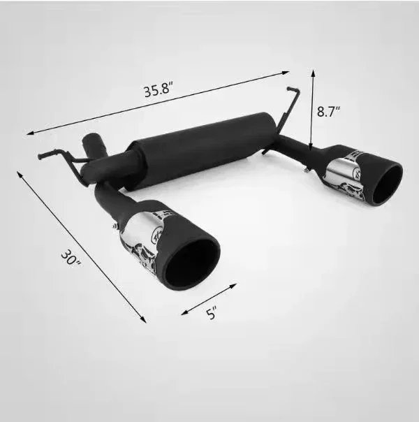 ApolloHot Sale 4x4 auto tuning accessories Car  Metal Mulisha Exhaust for  Wrangler JK