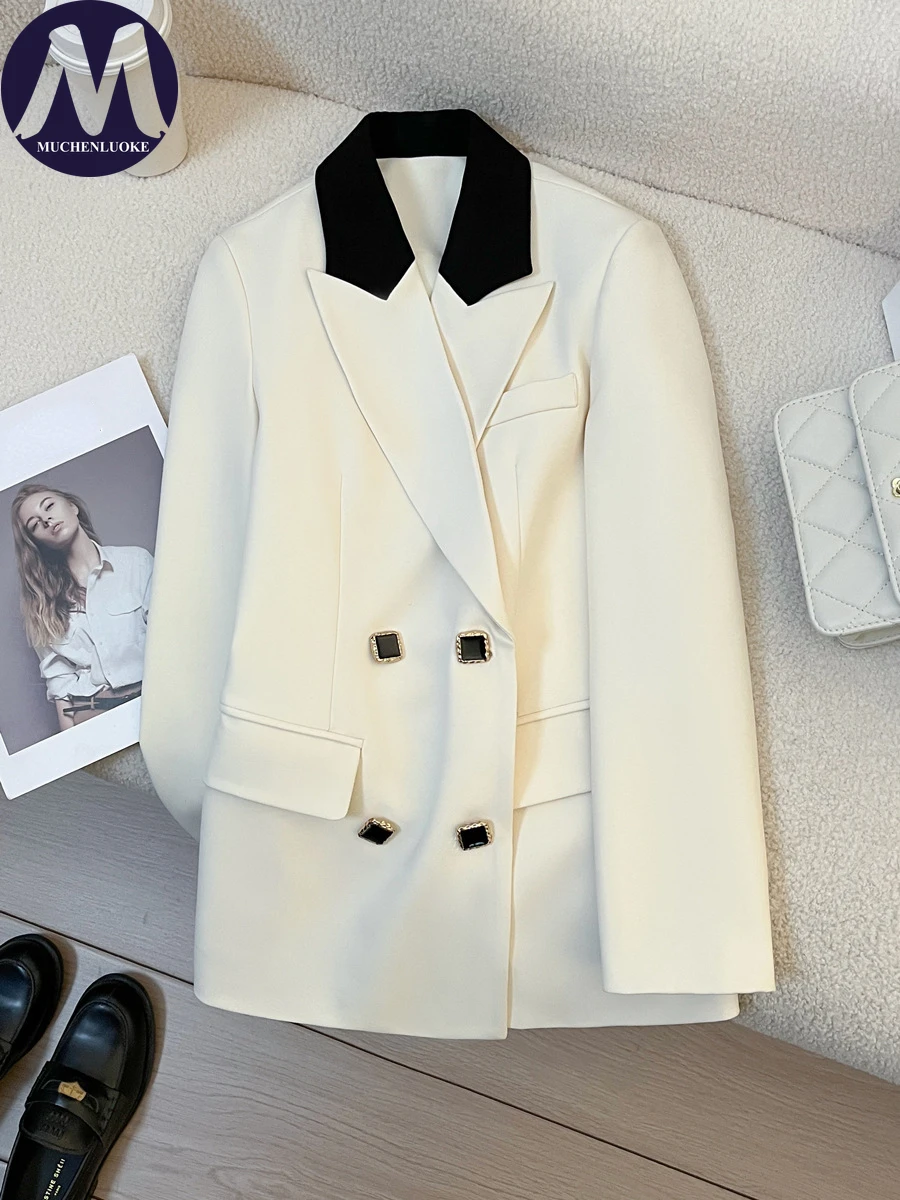 Women\'s Long Sleeves Blazer, Office Blazer, Casual Coats, Loose, Street Trends, Versatile, Korean Fashion, Spring, Autumn, New