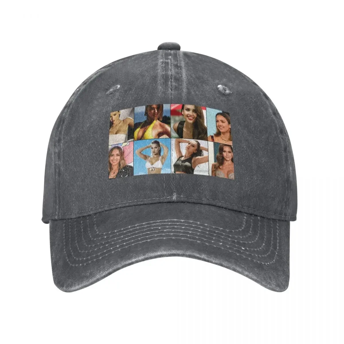 

Jessica Alba Photo Collage Baseball Cap fishing hat Dropshipping Brand Man cap Girl'S Hats Men's
