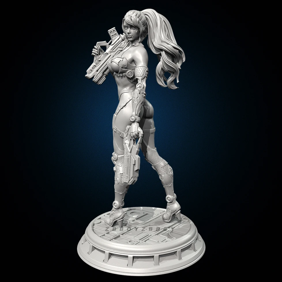 Figurines de beauté en résine, hauteurs globales 50mm 75mm, modèle incolore et auto-assemblé, impression 3D TD-7560/3D