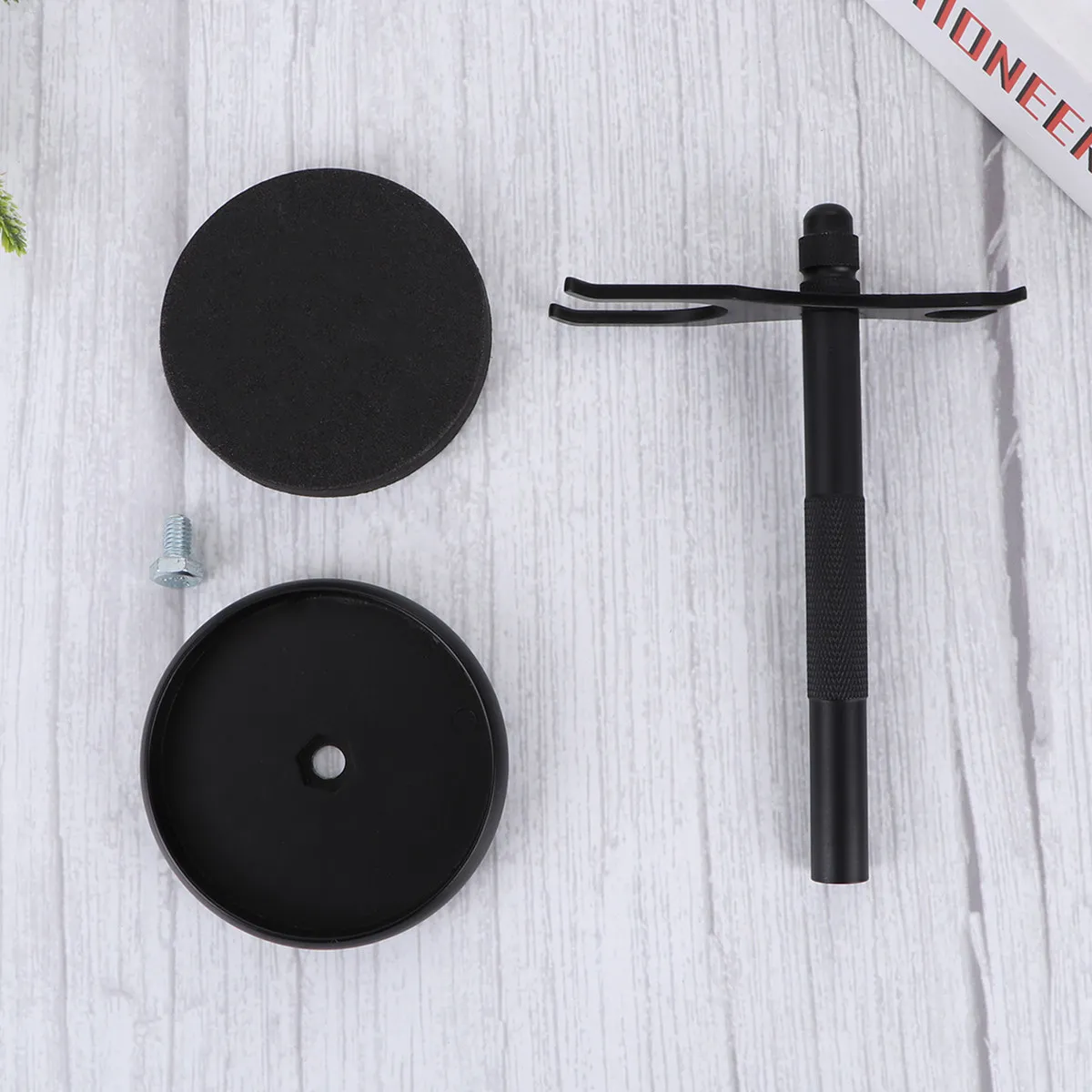beard-shaving-tools-rack-zinc-alloy-razor-holder-dual-design-shaving-brush-stand-black-stable-storage-zinc-alloy-rack