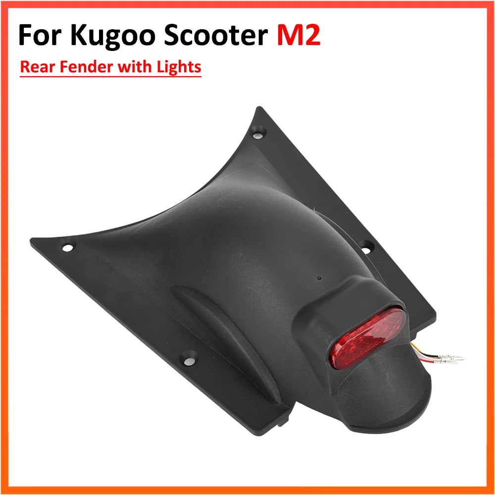 Rear Fender For Kugoo M2 Electric Scooter Rear Mudguard Brake Taillights Assembly Replacement Part