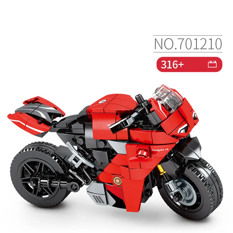 

Technical Italy Motorcycle Panigale V4 Motorbike Building Block Motor Model Bricks Assemble Toys Collection For Boys Gifts