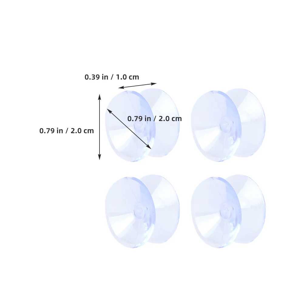 

20Pcs Double Sided Suction Cups Non Adhesive Rubber Glass Table Top Anti Slip Bumpers Clear Grippers Pads Suction Cups