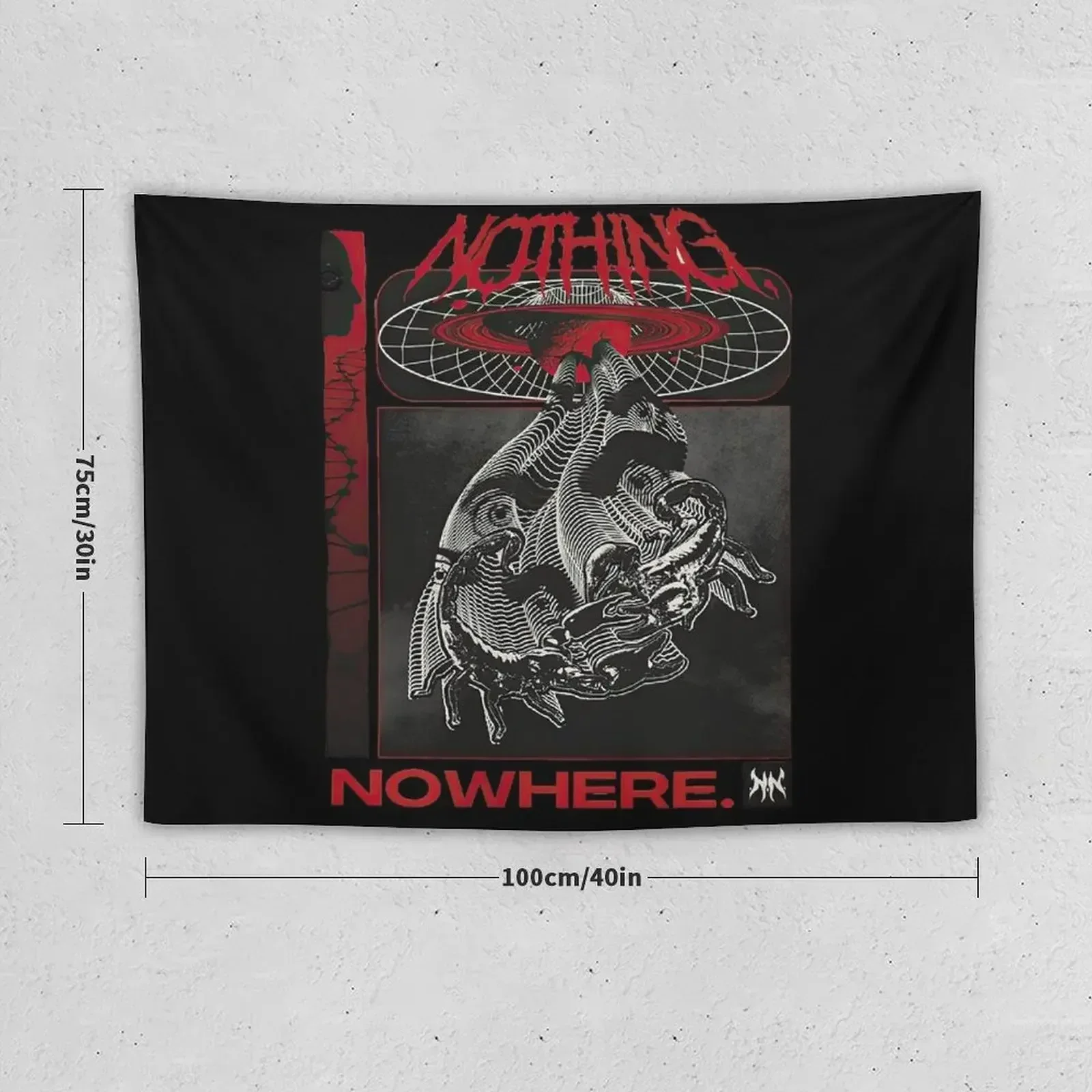 nothing nowhere Tapestry Aesthetics For Room Wall Deco Bed Room Decoration Wall Decor Tapestry