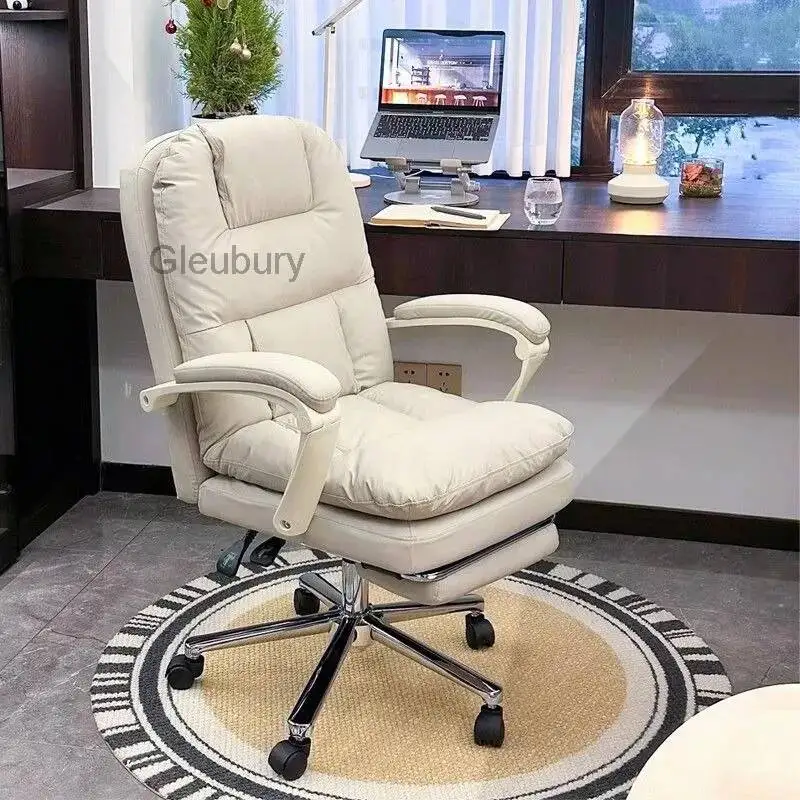 

Роскошное офисное кресло с эргономичным дизайном для учебы и работы за компьютером, игровое кресло с подушкой, аксессуары для дома