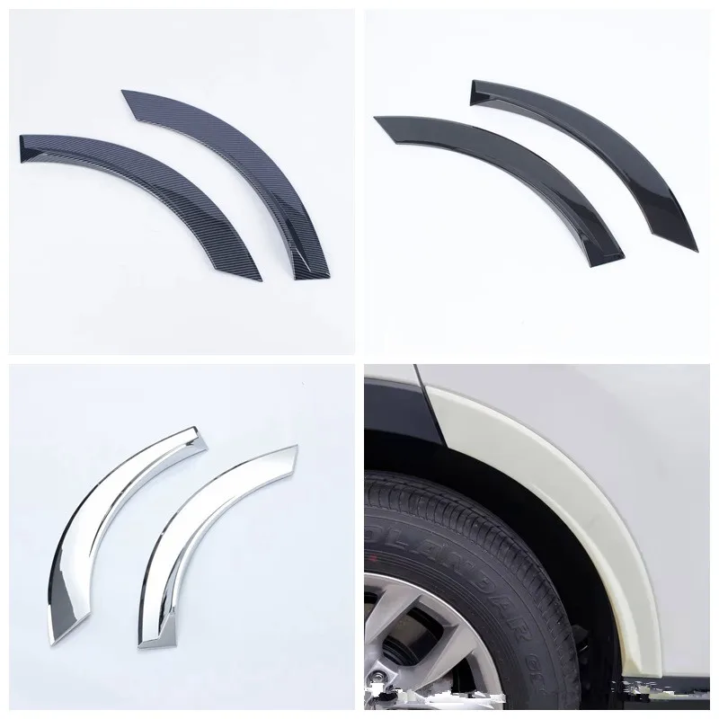 

2pcs Carbon Fiber/Silver Car Rear Wheel Fender flares Cover Trim Molding Sticker for Honda CRV 2023 Car Exterior Accessories