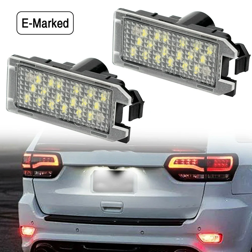 

1 пара новых автомобильных светодиодных фонарей номерного знака: для Jeep Grand Cherokee, Dodge Viper 2013-2017 гг.