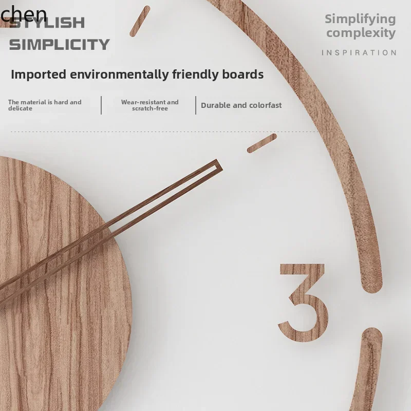 TQH-i7.7  wall  living room solid wood creative silent scandinaviansimple quartz   wall  home