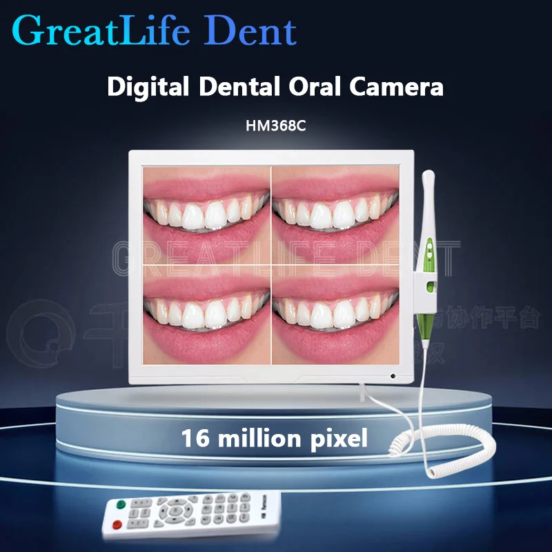 GreatLife Dent Wifi HD16 Million Pixel High-definition Endoscope 17Inch LCD Monitor Wireless Intraoral Camera