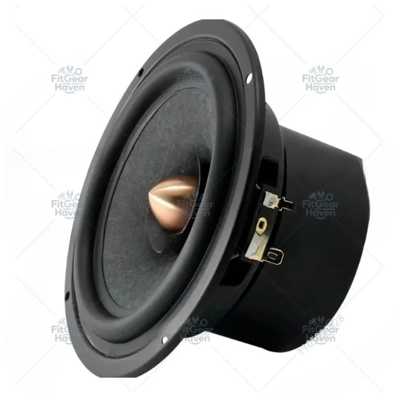 1Pieces  5.25 Inch Full-Range Speaker Driver Unit  Audiophile Grade Wool Fiber Paper Cone 25W