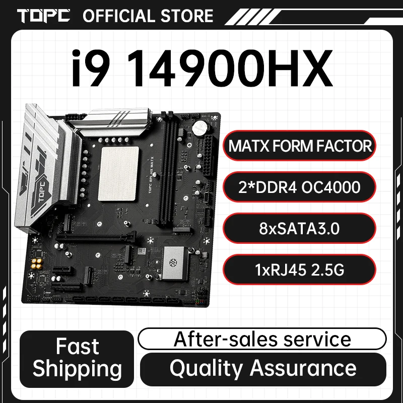 

Intel Core I9-14900HX Onboard CPU Kit 24 Cores 32 Threads DDR4 OC4000 2.5LAN New Gaming Workstation Motherboard