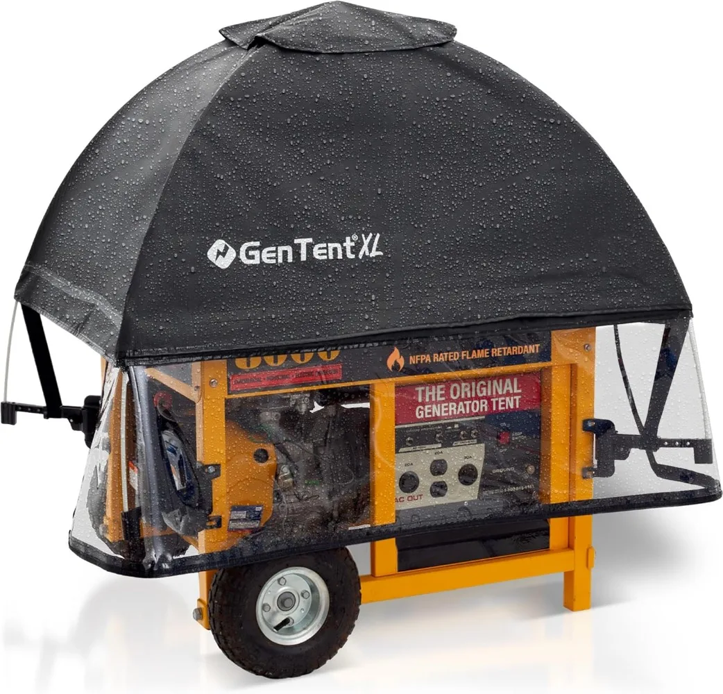 Generator Running Cover - Universal Kit (Standard, Black) - for Larger Open Frame Generators