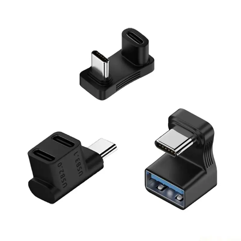 M5TD U-shaped USB 3.1 Type C Male to Female 1 to 2 Adapter PD100W 4K60HZ Display