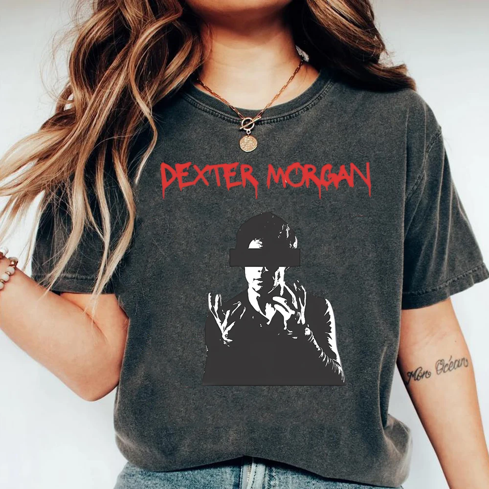 

Dexter Morgan Blood Tonight's Night T-shirt Funny Dexter Tv Series Inspired Tee Rock Style Bootleg Tee Michael C.Hall Tops Gift