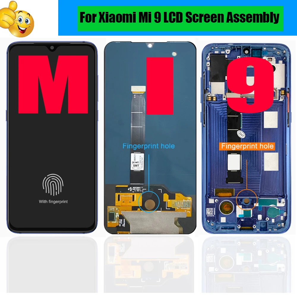 

ЖК-дисплей с сенсорным экраном и дигитайзером в сборе для XiaoMi Mi 9 Se AAA +++