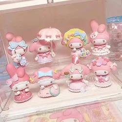 Sanrio lalki z kartonu figurki Anime witaj kotek Kuromi Cinnamoroll na pulpicie Esports Room ozdoba lalki zabawki prezenty dla dzieci