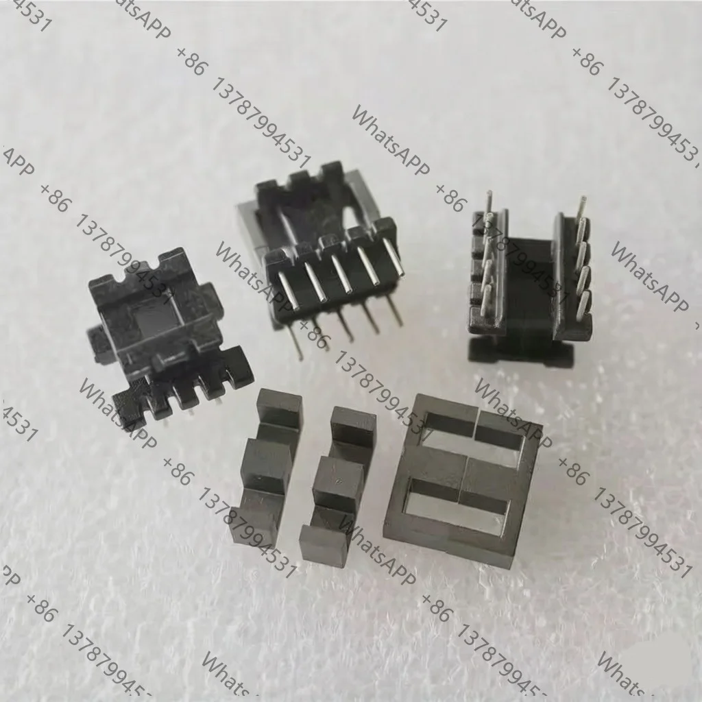 EE Vertical Type Ferrite Magnetic Core Bobbin PC40 Transformer Inductor EE10 EE13 EE16 EE19 EE22 3+3 3+4 4+4 5+5 Pin