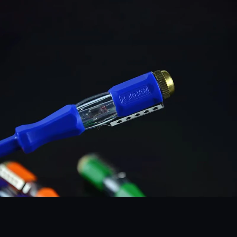 Портативный светодиодный тестер напряжения 220 В, ручка-тестер, плоский детектор отвертки, отвертка, ремонтные инструменты электрика