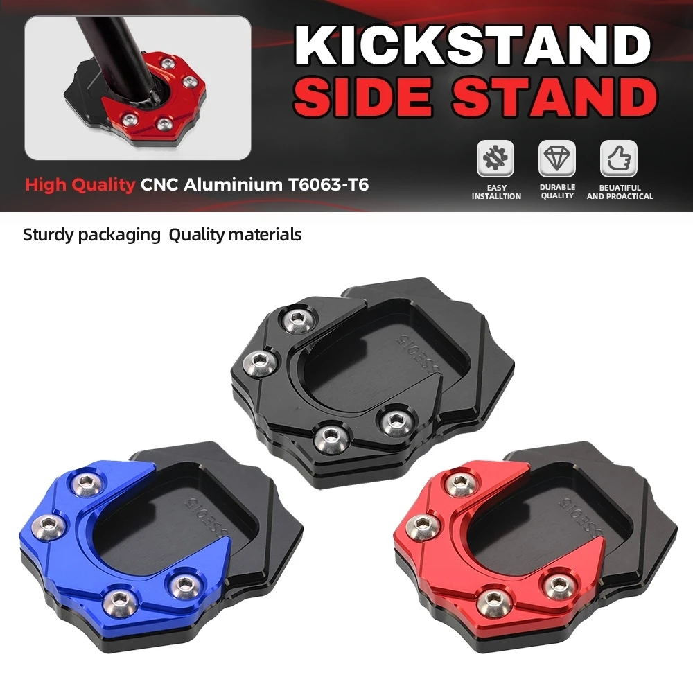 For GTV 250 125 GTS 125ie 300ie 300 125 Super Sport Touring ABS Kickstand Foot Side Stand Enlarge Extension Pad Support Plate