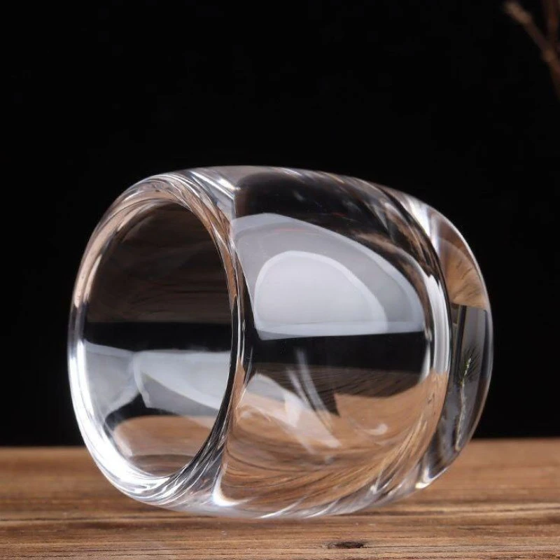 80ml Crystal Glass Tea Cup Thickened Wine Cup Transparent Master Cup Wholesale Cups Single Tea Set Glass Cups Gifts for Wedding