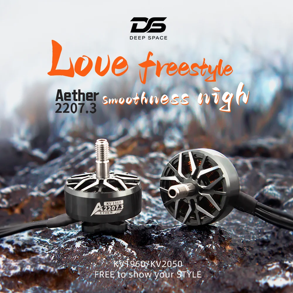 DEEP SPACE Aether 2207.3 FPV Motor for 5inch Drone 1960KV/2050KV 6S Brushless Motor for FPV Drone Racing Freestyle 2207.3